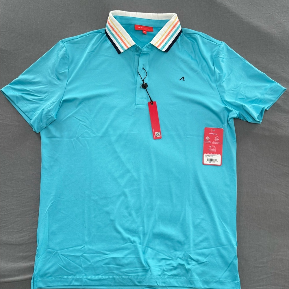 Redvanly Curaçao Men's Medium Blue Polo Shirt
